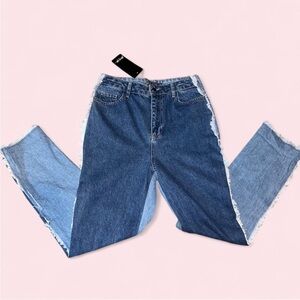 NWT Nasty Gal Two Tone Jeans